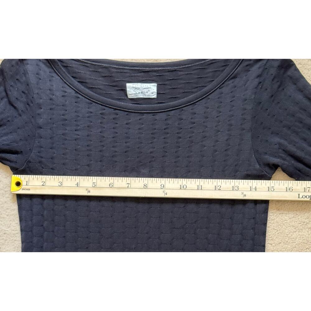 Athleta Black Long Sleeve Stretchy Tunic Top Style# 591297 Women's Size M - Picture 8 of 8